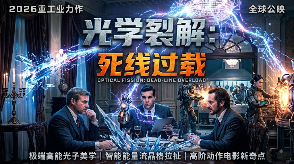 2026重工业力作《光学裂解：死线过载》全球公映：极端高能光子美学、智能能量流晶格拉扯与高阶动作电影新奇点封面图