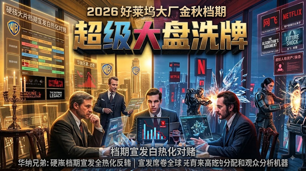 2026好莱坞大厂金秋档期超级大盘洗牌 华纳兄弟与网飞多部硬核大片档期宣发白热化对赌封面图