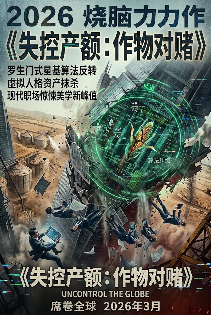 2026烧脑力作《失控产额：作物对赌》席卷全球：罗生门式星基算法反转、虚拟人格资产抹杀与现代职场惊悚美学新峰值封面图