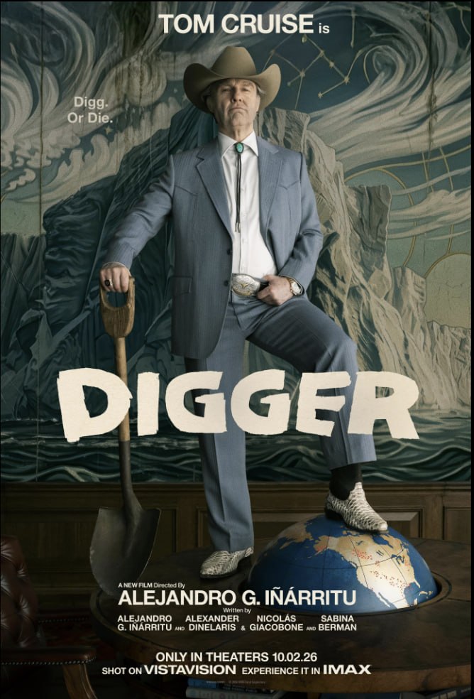 《Digger》最新消息：汤姆·克鲁斯主演伊纳里图新片，9月22日全球首映，10月2日北美上映封面图